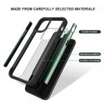 Wholesale iPhone 11 (6.1in) Clear IronMan Armor Hybrid Case (Midnight Green)